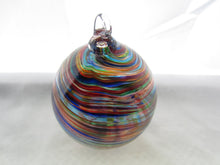 Load image into Gallery viewer, Eternal Gratitude Blown Glass Ornament Rainbow Multi-Color