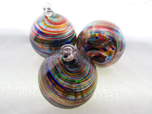 Load image into Gallery viewer, Eternal Gratitude Blown Glass Ornament Rainbow Multi-Color