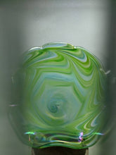 Load image into Gallery viewer, Aqua Green handmade blown glass vase
